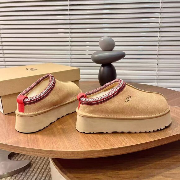 Ugg Tazz Platform Slippers Chestnut - Picture 3 of 9